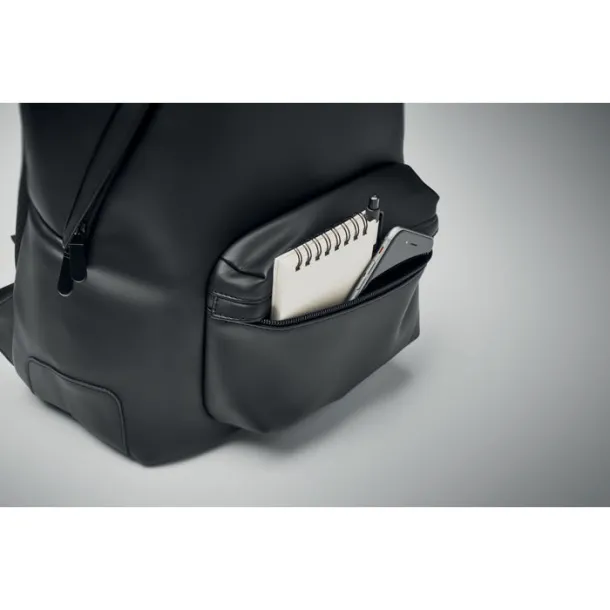 BAI BACKPACK Laptop 15" mekani PU ruksak Crna