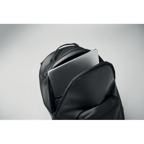 BAI BACKPACK Laptop 15" mekani PU ruksak Crna