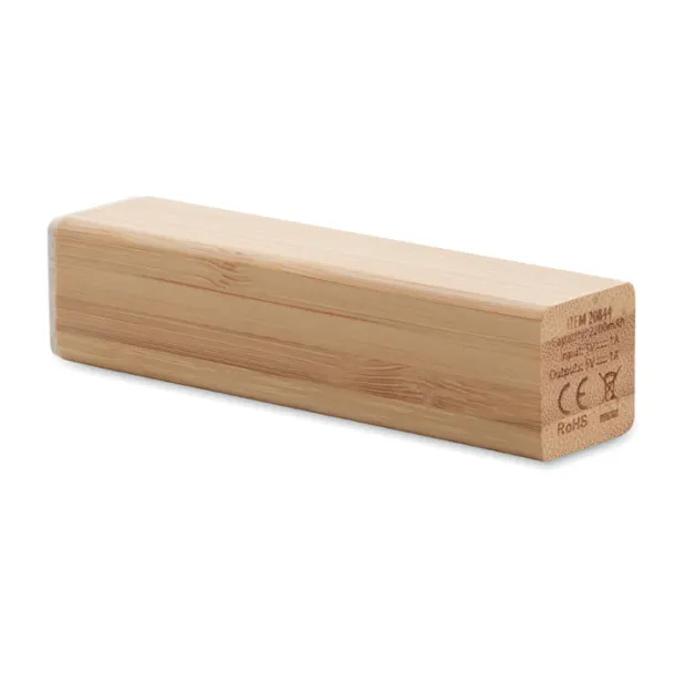 POWERBAMC Prijenosna baterija, 2 600 mAh Drvo