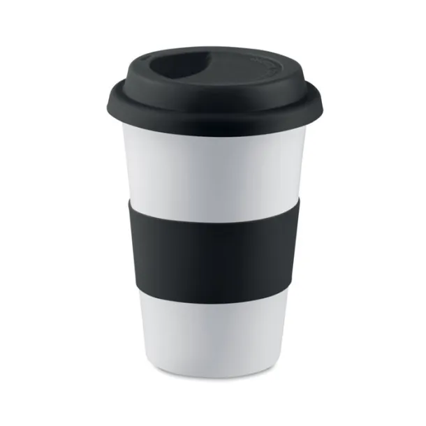 TRIBECA keramička putna šalica, 400 ml Crna