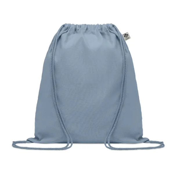 YUKI COLOUR Organic cotton drawstring bag Baby Blue