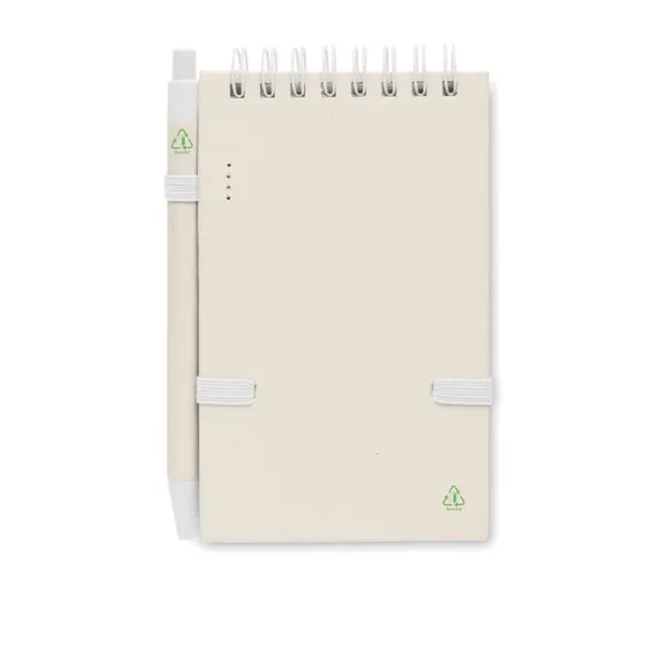 MITO SET notes set od kartona mlijeka, A6 Bijela