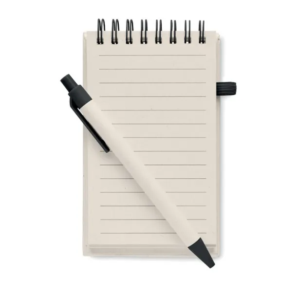 MITO SET notes set od kartona mlijeka, A6 Crna
