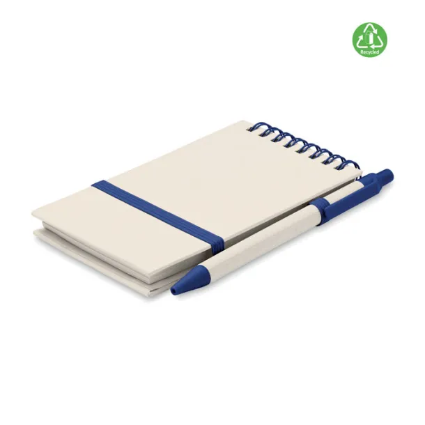 MITO SET notes set od kartona mlijeka, A6 Plava