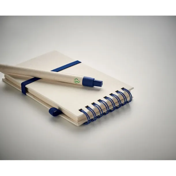 MITO SET A6 milk carton notebook set Blue