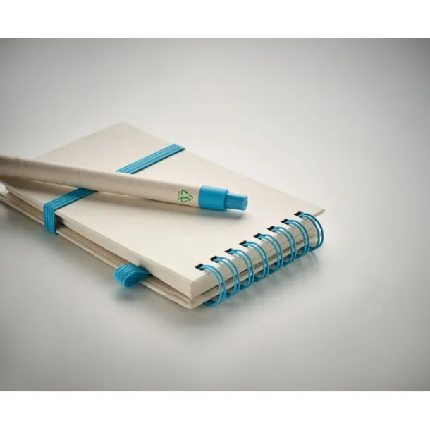 MITO SET A6 milk carton notebook set Turquoise