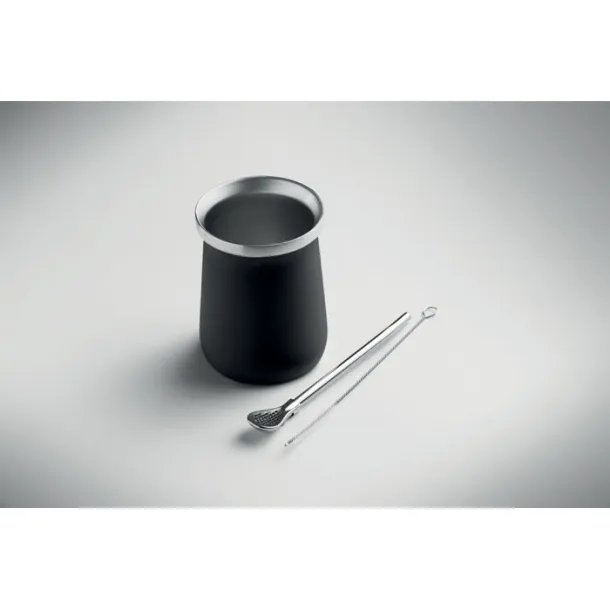 MIYERBA šalica za Yerba mate čaj, 240 ml Crna