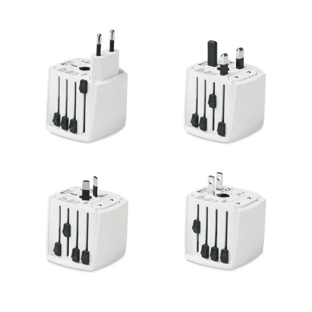 SKROSS MUV micro putni adapter, 2-pole Bijela