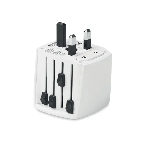 SKROSS MUV micro putni adapter, 2-pole Bijela