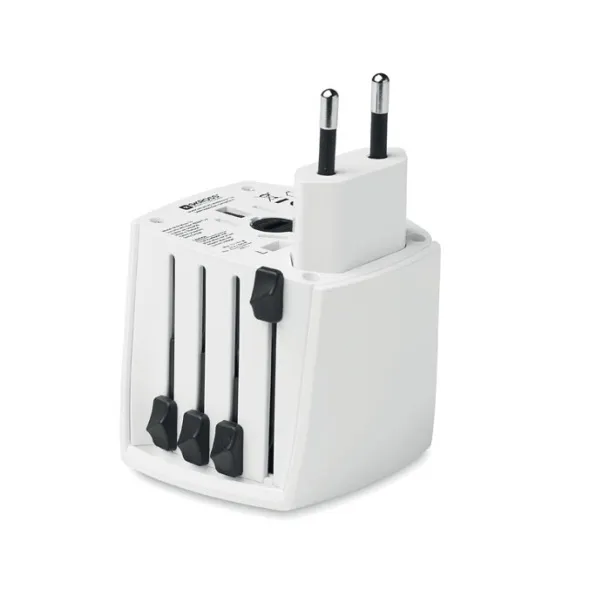 SKROSS MUV micro putni adapter, 2-pole Bijela
