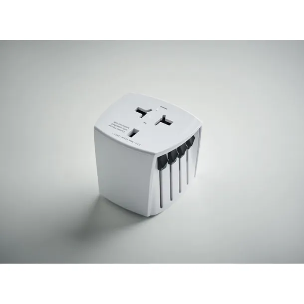 SKROSS MUV micro putni adapter, 2-pole Bijela