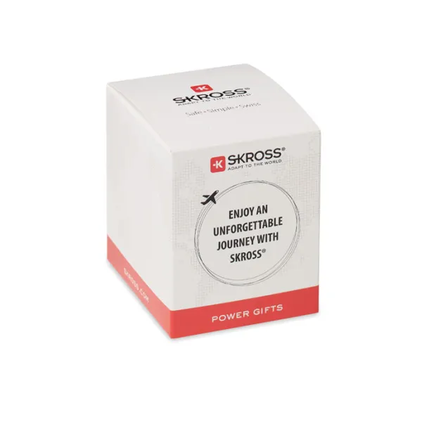SKROSS MUV micro putni adapter, 2-pole Bijela