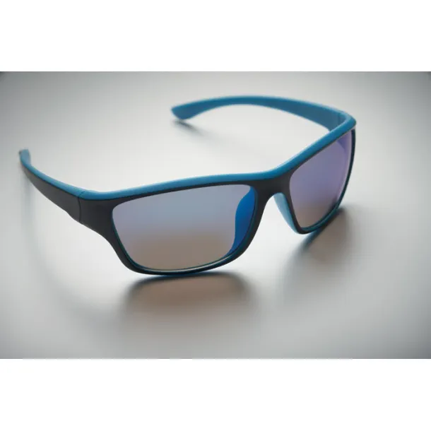 YUMA Mirrored sport sunglasses UV400 Turquoise