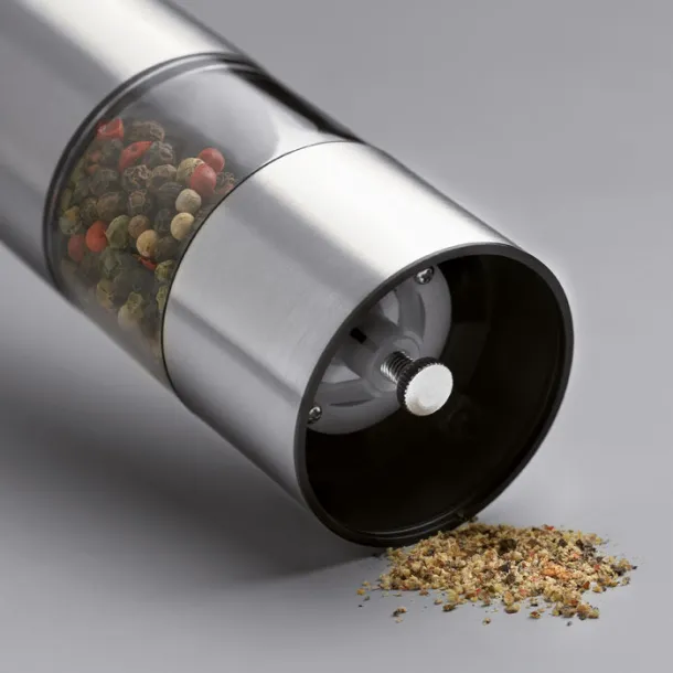 GIRO Electric salt or pepper mill Matt Silver