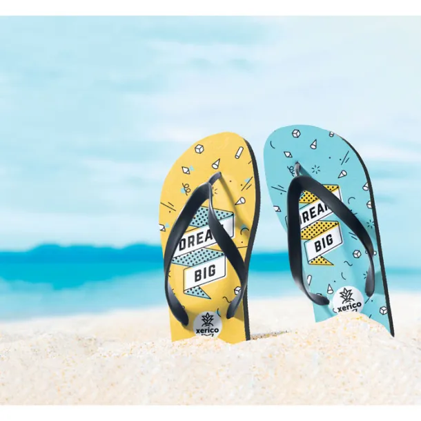 DO MEL Sublimation beach slippers XL Black