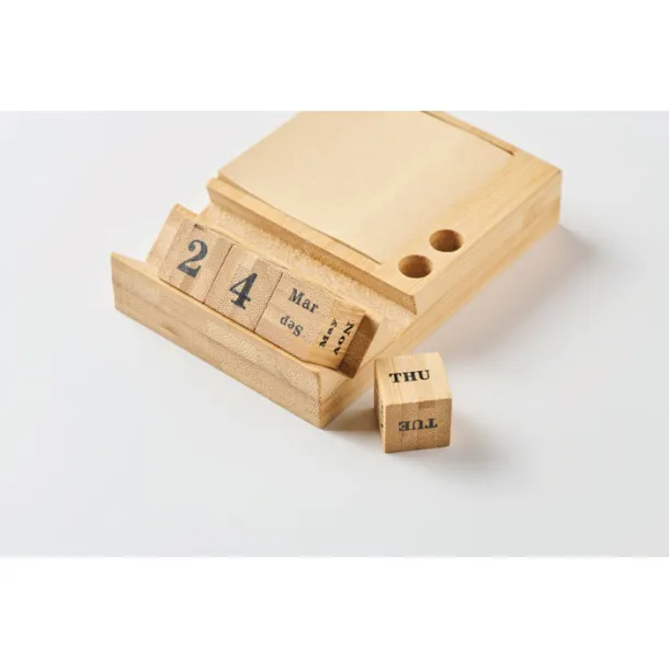 BOOTOP Bamboo desktop calendar Wood