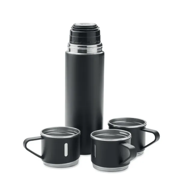 SHARM termos set - boca, 420 ml i šalice, 150 ml Crna