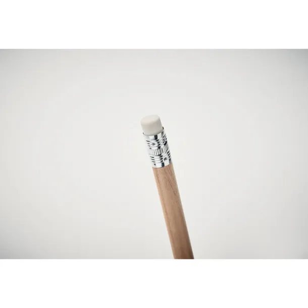 STOMP SHARP Natural pencil with eraser Wood