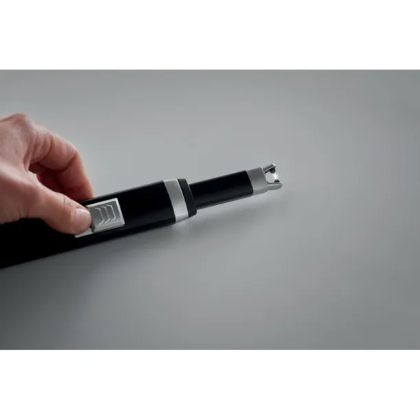 FLASMA PLUS veliki USB upaljač Crna