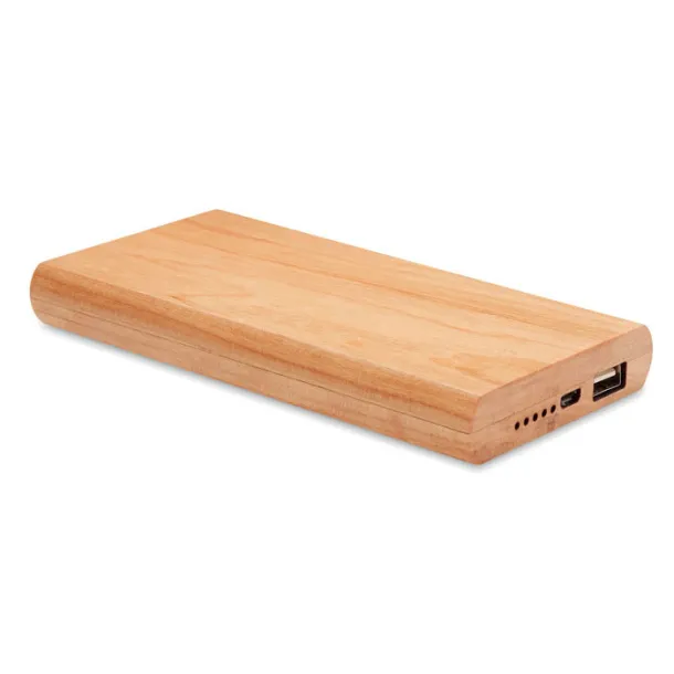ARENAPOWER prijenosna baterija od bambusa, 4 000 mAh Drvo