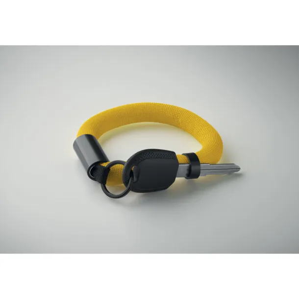 POLLY Floating wristband key ring Yellow