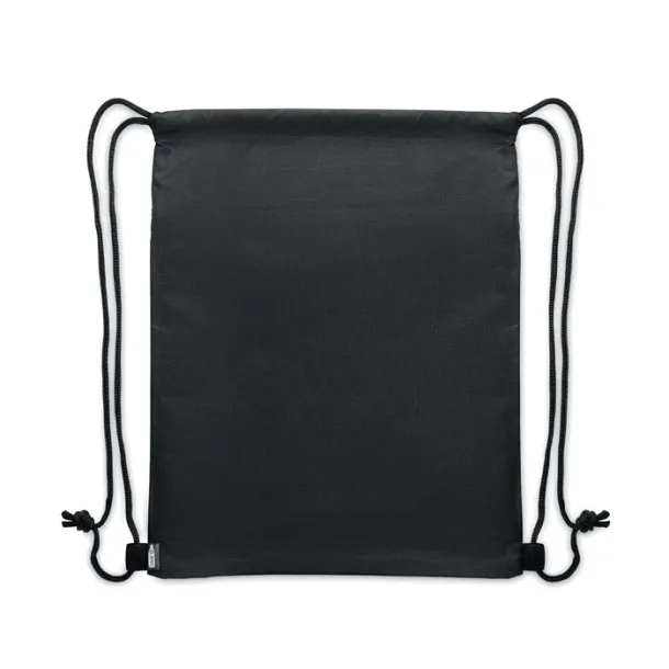 BANGKOK BAG Drawstring bag in 600D RPET Black