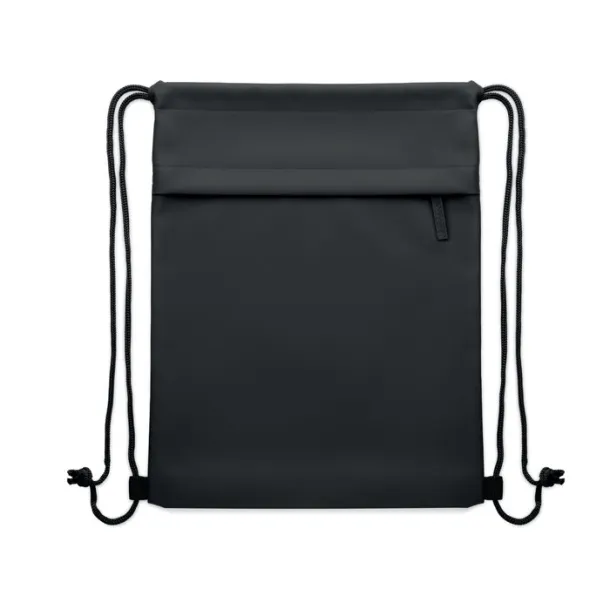 BANGKOK BAG Drawstring bag in 600D RPET Black