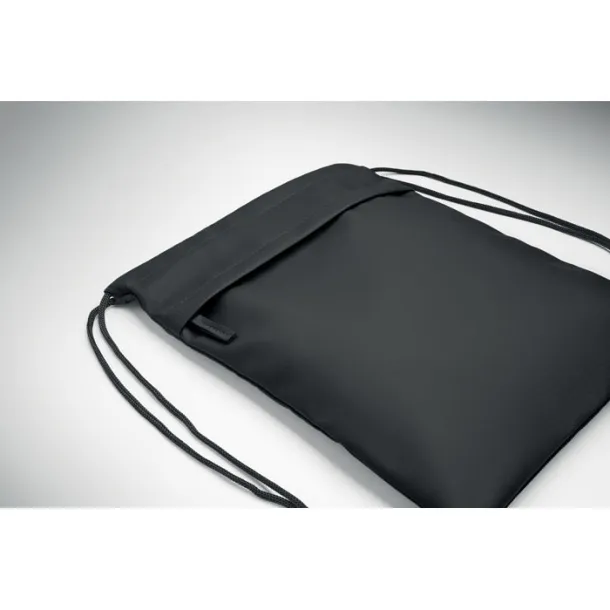 BANGKOK BAG Drawstring bag in 600D RPET Black
