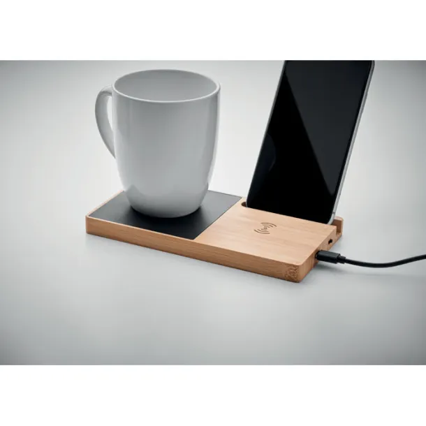 SIBIT Wireless charger mug warmer Wood
