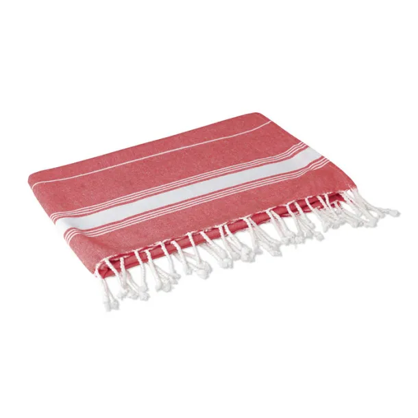 MALIBU ručnik za plažu, 180 g/m² Crvena