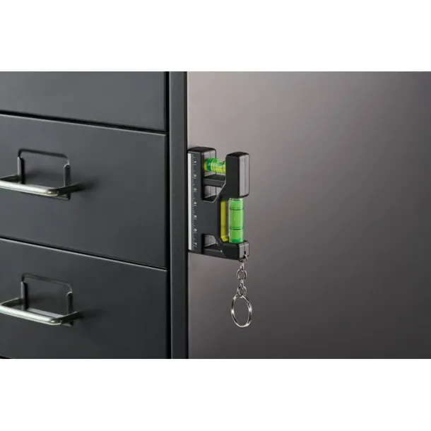 MAGEVEL Magnetic level ABS key ring Black