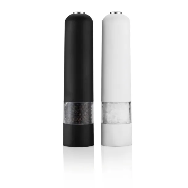  Electric pepper and salt mill set - XD Collection White Black