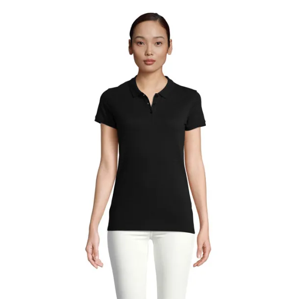 PLANET WOMEN polo majica kratkih rukava - 170g Crna