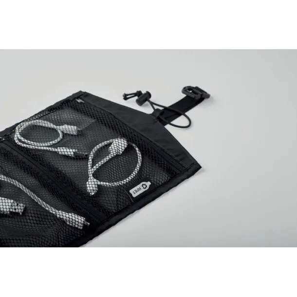 TRAVELI 210RPET organizator putnih kabela Crna