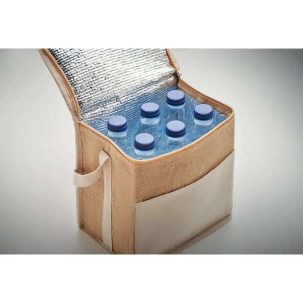 LONA Jute and canvas cooler bag 3L Beige