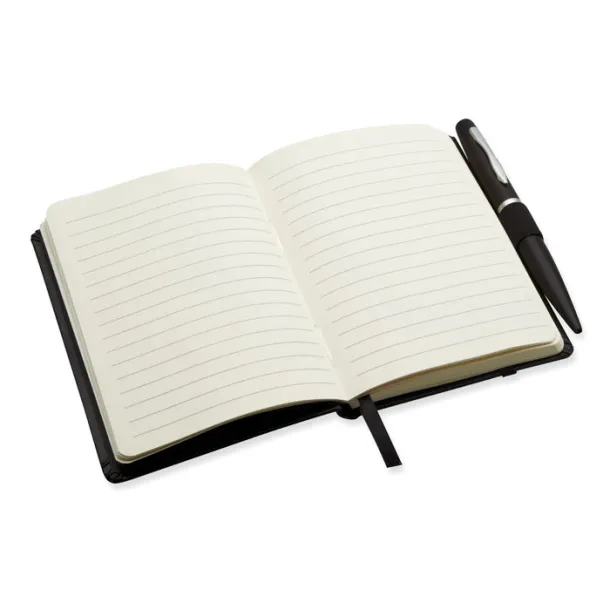 NOTALUX A6 notebook with pen Black