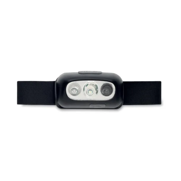 ELYDEE Rechargeable LED head torch Black