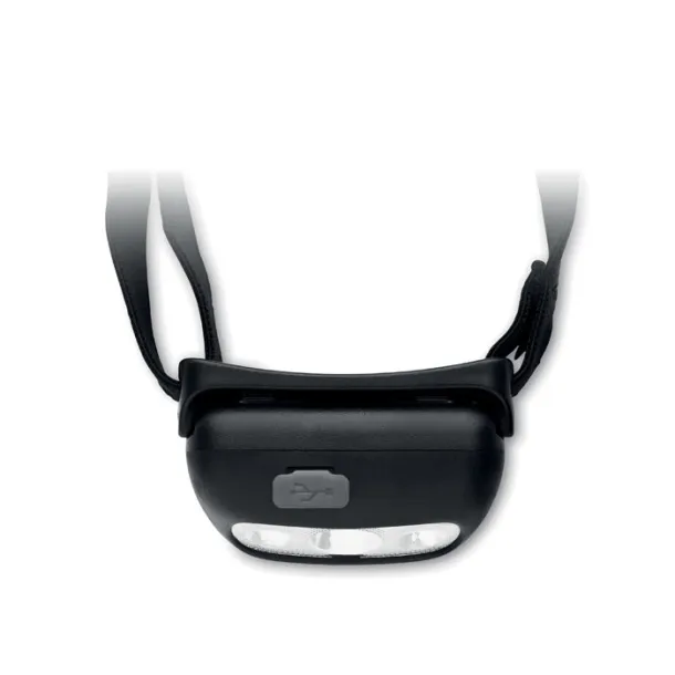 ELYDEE Rechargeable LED head torch Black