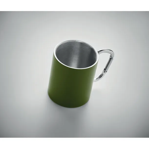 TRUMBA Double wall metal mug 300 ml Dark Green