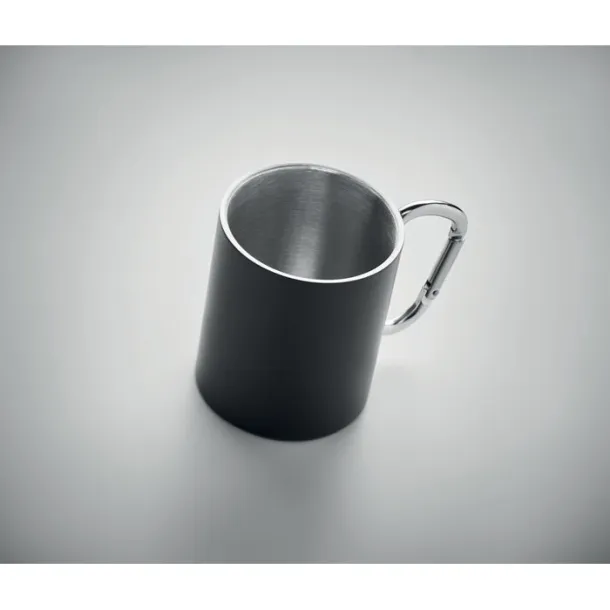 TRUMBA Metalna šalica s dvostrukom stijenkom, 300 ml Crna