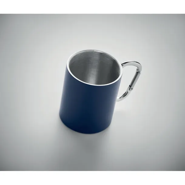 TRUMBA Double wall metal mug 300 ml French navy