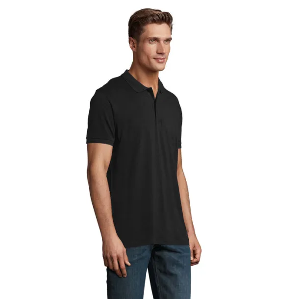 PLANET MEN polo majica kratkih rukava - 170g Crna