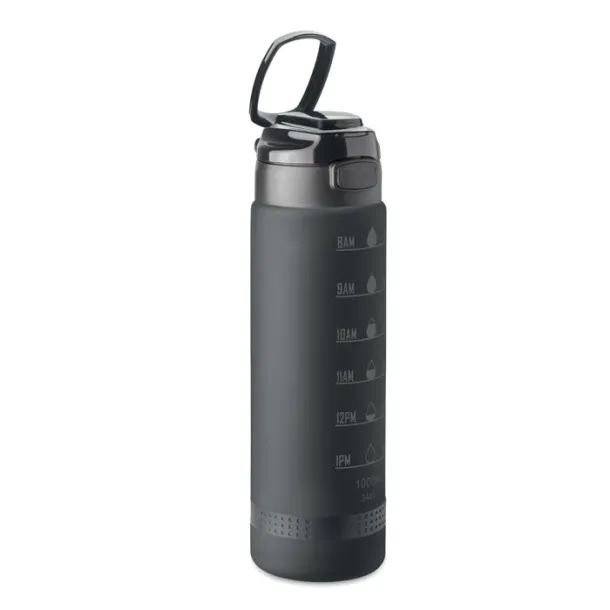 LEVEL Sports water bottle RPET 1L Black