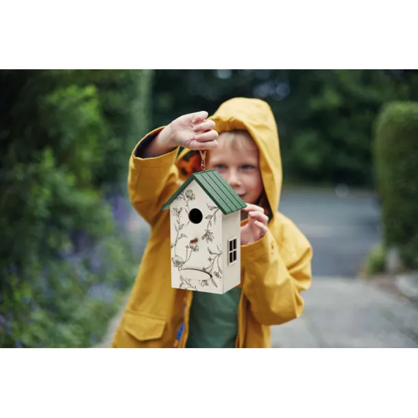 GREENJAY Bird house in plywood White