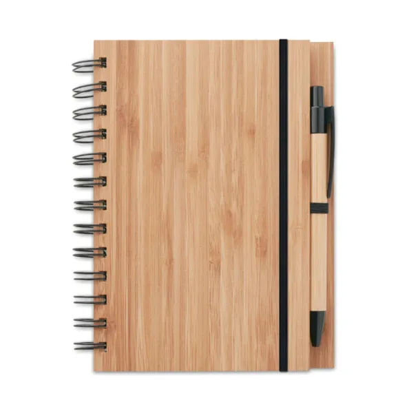 BAMBLOC Bamboo notebook with pen Wood