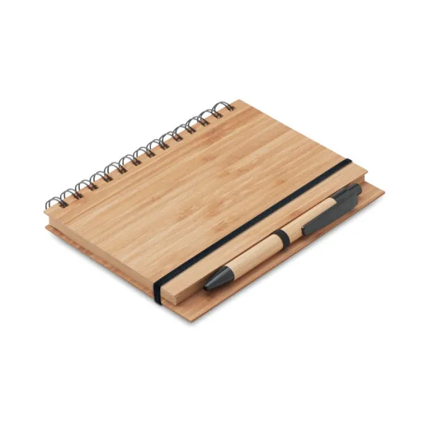 BAMBLOC Bamboo notebook with pen Wood