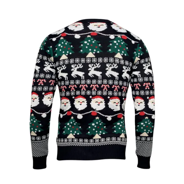 SHAMIS LARGE božićni pulover s LED lampicama, L/XL Crna