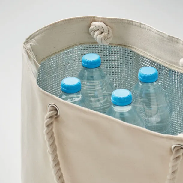 HEAVEN Beach cooler bag in cotton Beige