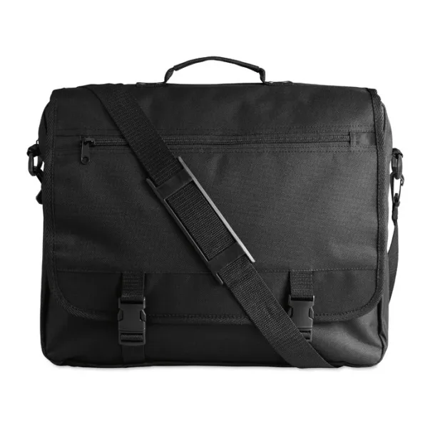 FLAPA 600D polyester document bag Black