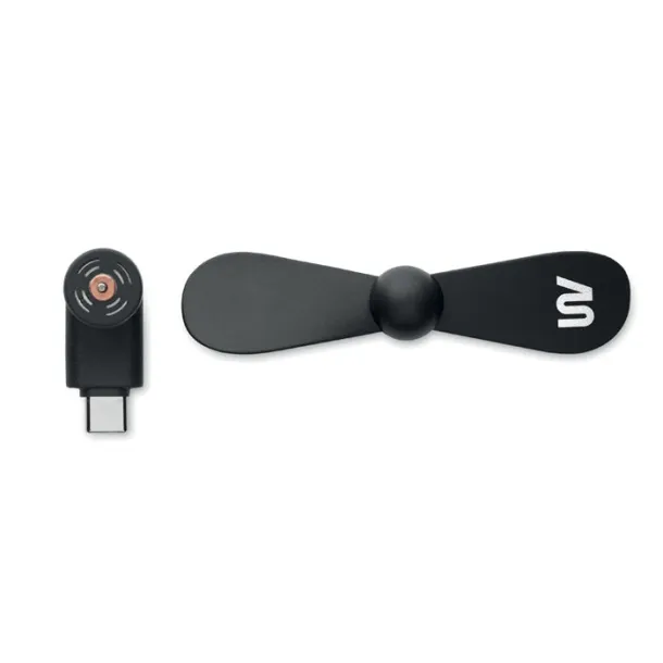 PHAN Prijenosni USB-C ventilator Crna
